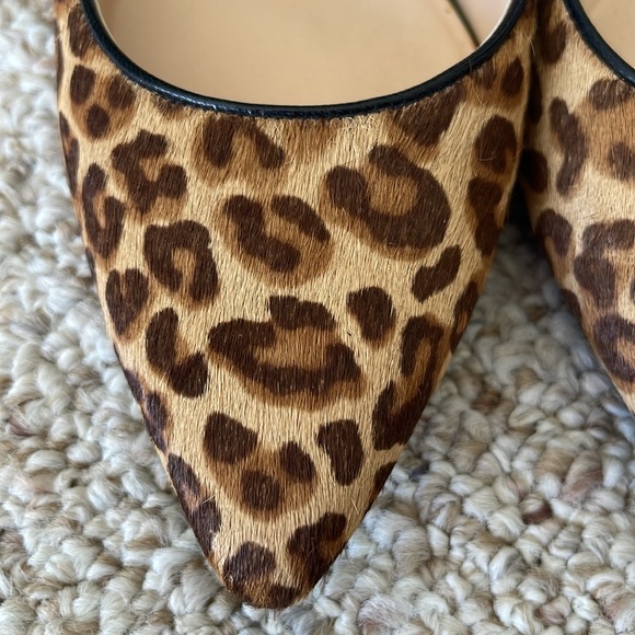 Cole Haan Leopard Print and Black Heels - Picture 4 of 9